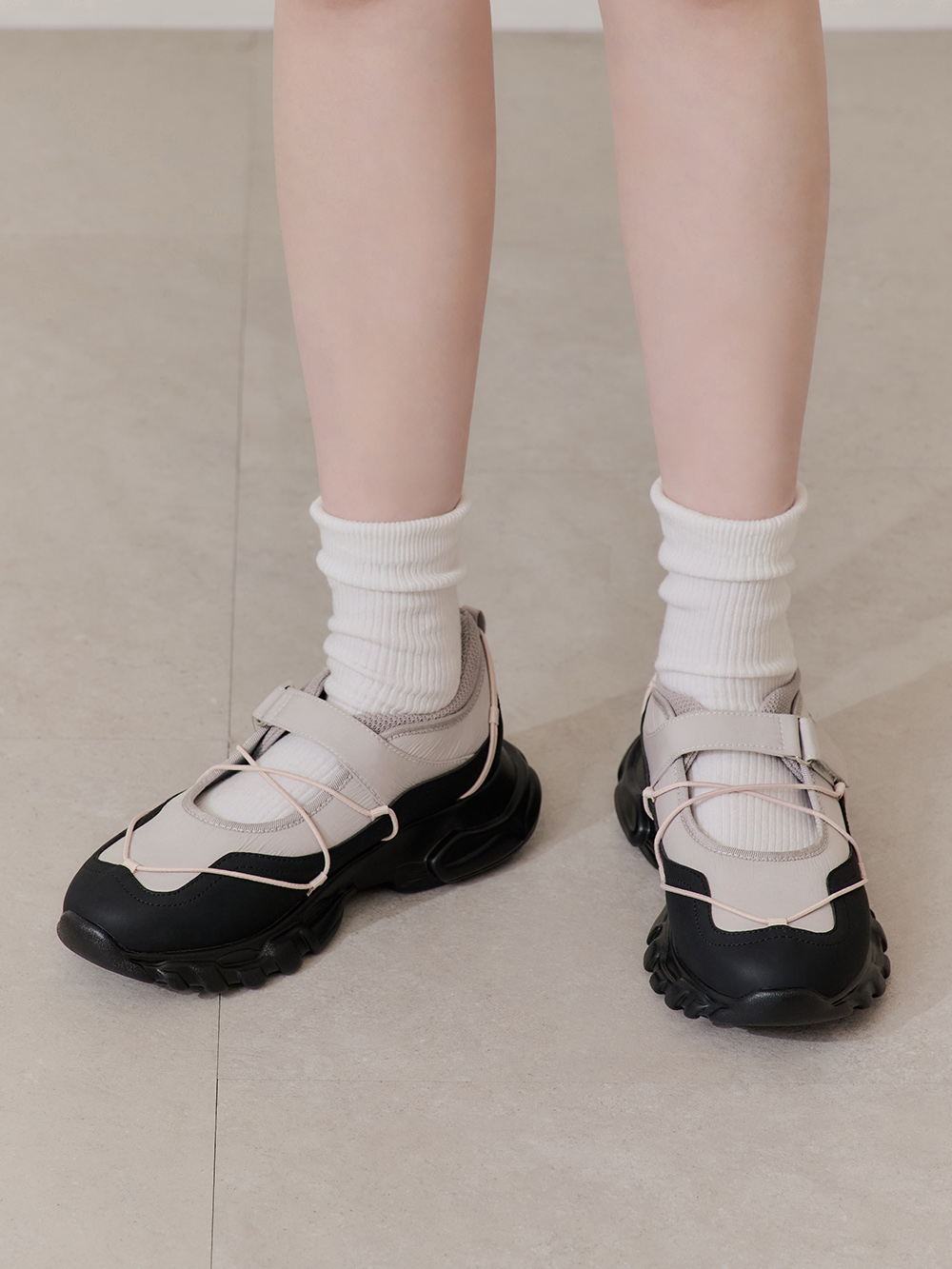 氣墊回彈輕量運動風芭蕾鞋 粉