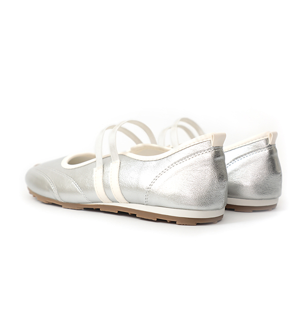 青春無敵雙帶機能芭蕾鞋 銀