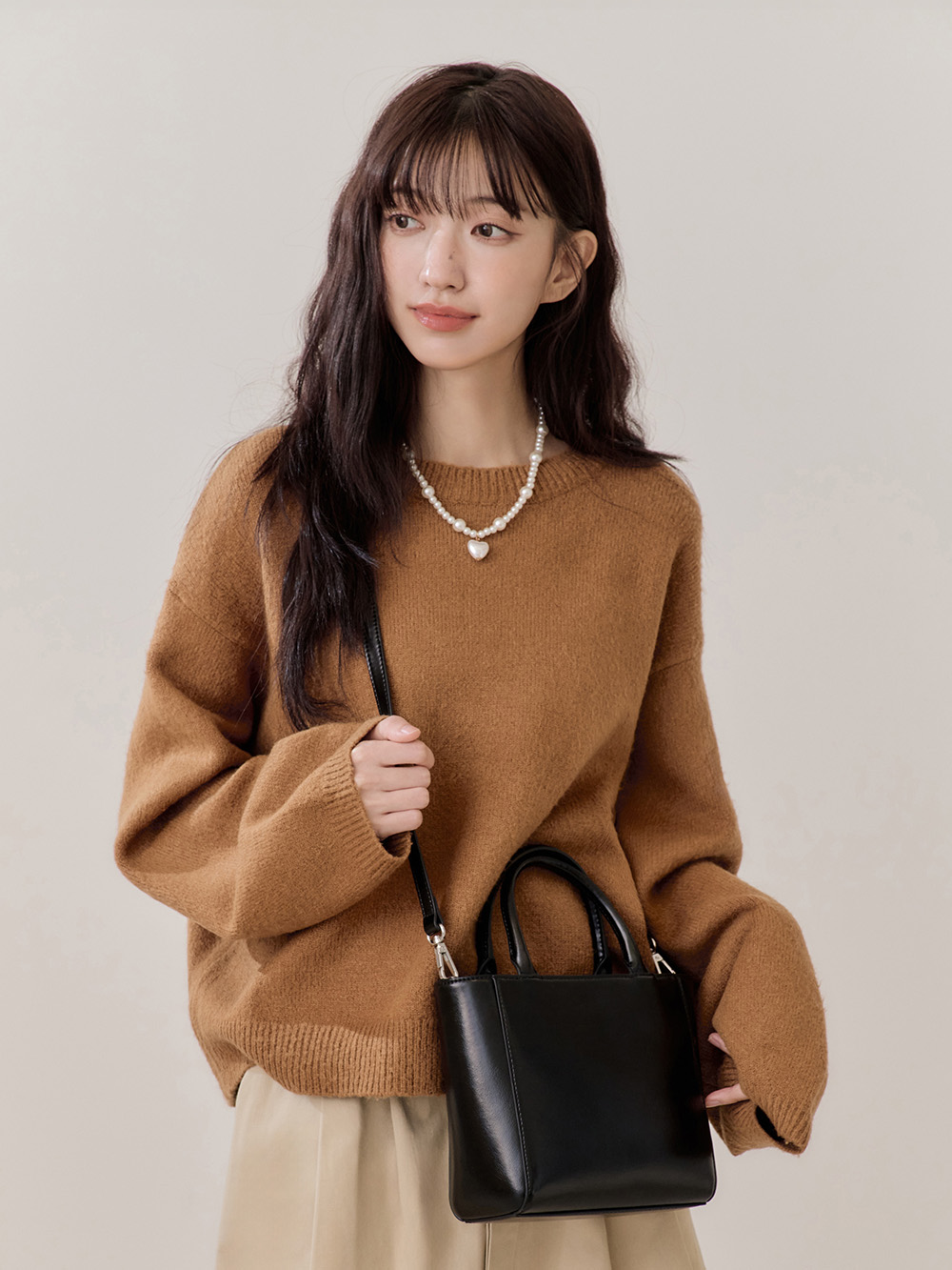 Pita寶藏女孩口袋包 黑