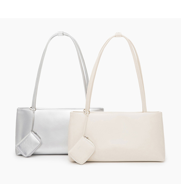 Minimalism Shoulder Bag Silver