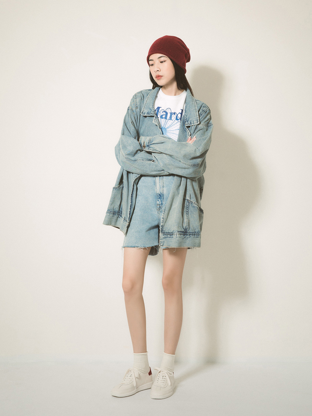 超極軟新柔感真皮小白鞋 紅