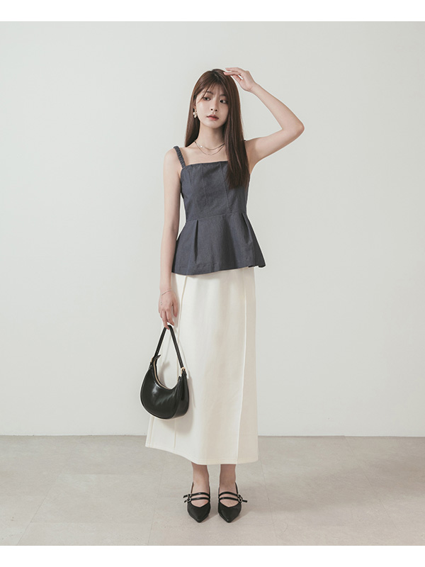 Two-Way Half-Moon Bag Black