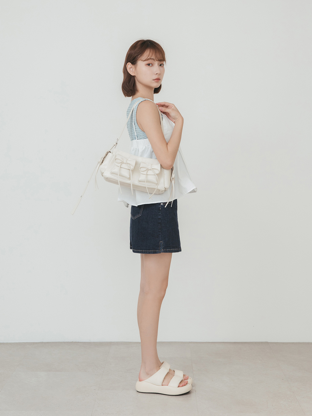 夏日樂活．輕量波浪底啵啵Q軟拖鞋 香草米