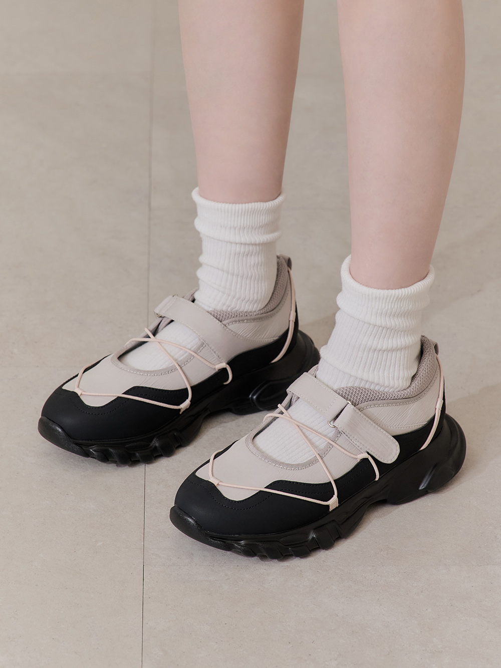 氣墊回彈輕量運動風芭蕾鞋 粉