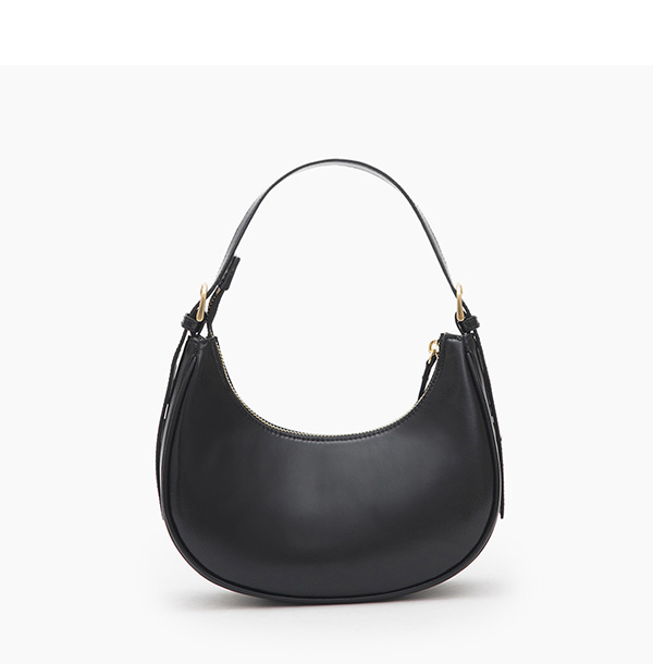 Two-Way Half-Moon Bag Black