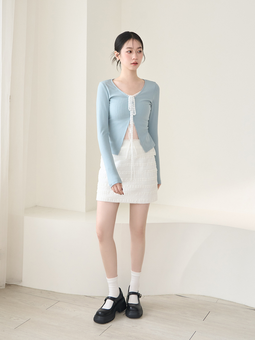 氧氣美女增高加厚底瑪莉珍鞋 黑色