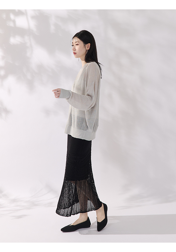 【3D零感雲織鞋】小V口尖頭通勤包鞋 午夜黑