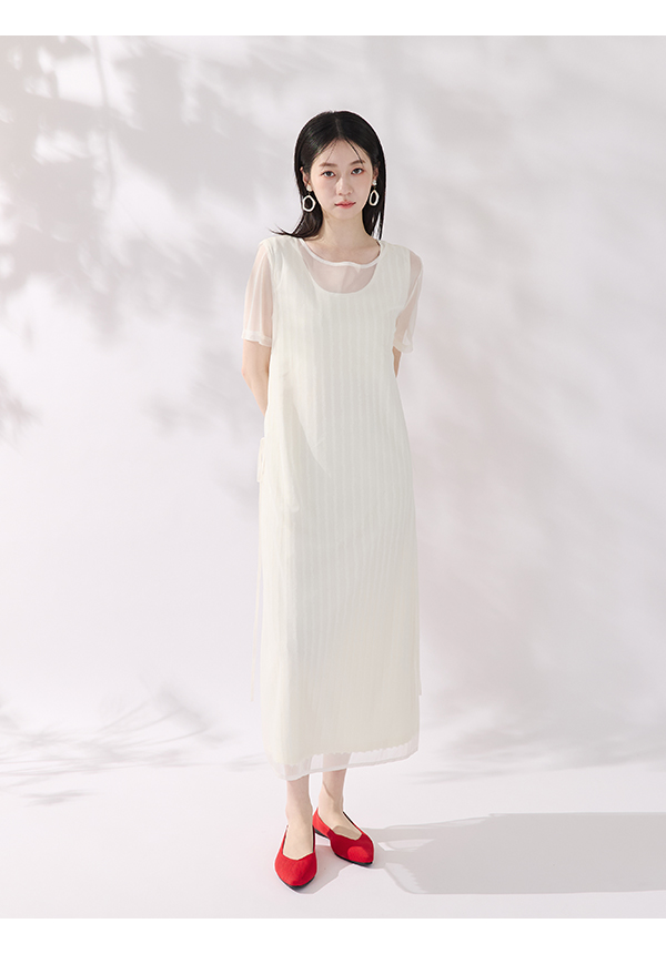 【3D零感雲織鞋】小V口尖頭通勤包鞋 熱戀紅