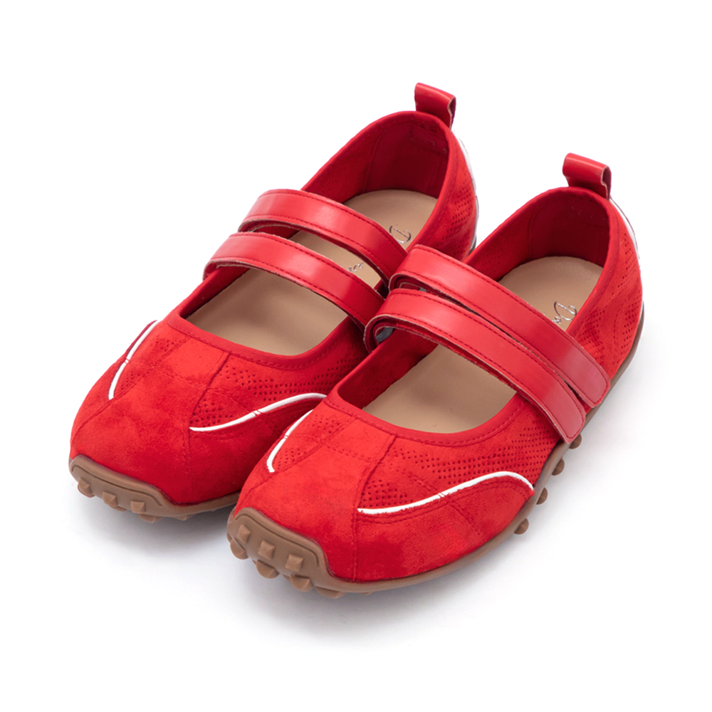 好穿Q彈雙帶機能瑪莉珍鞋 醇酒紅