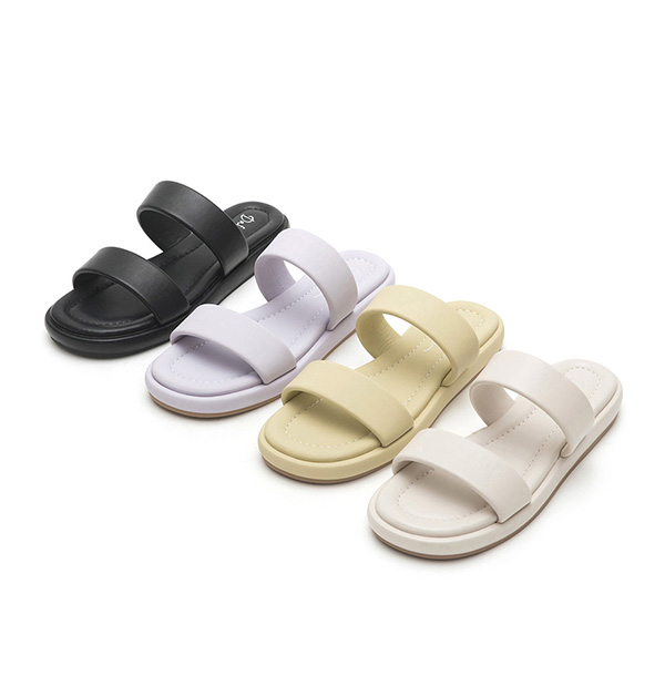 Double Strap Comfy Slide  Airsoft Sandals 紫