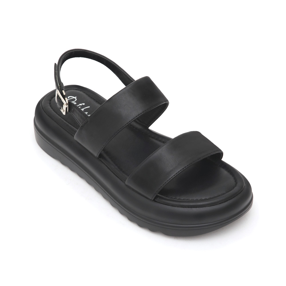 Lightweight One-Strap Sandals Black