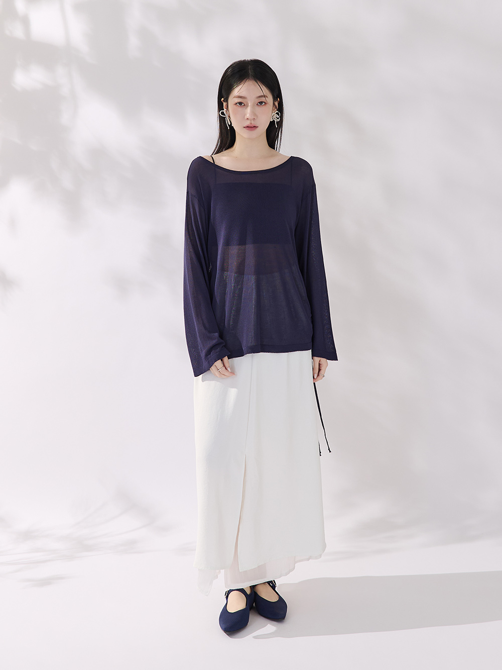 【3D零感雲織鞋】尖頭瑪莉珍鞋 皇家藍