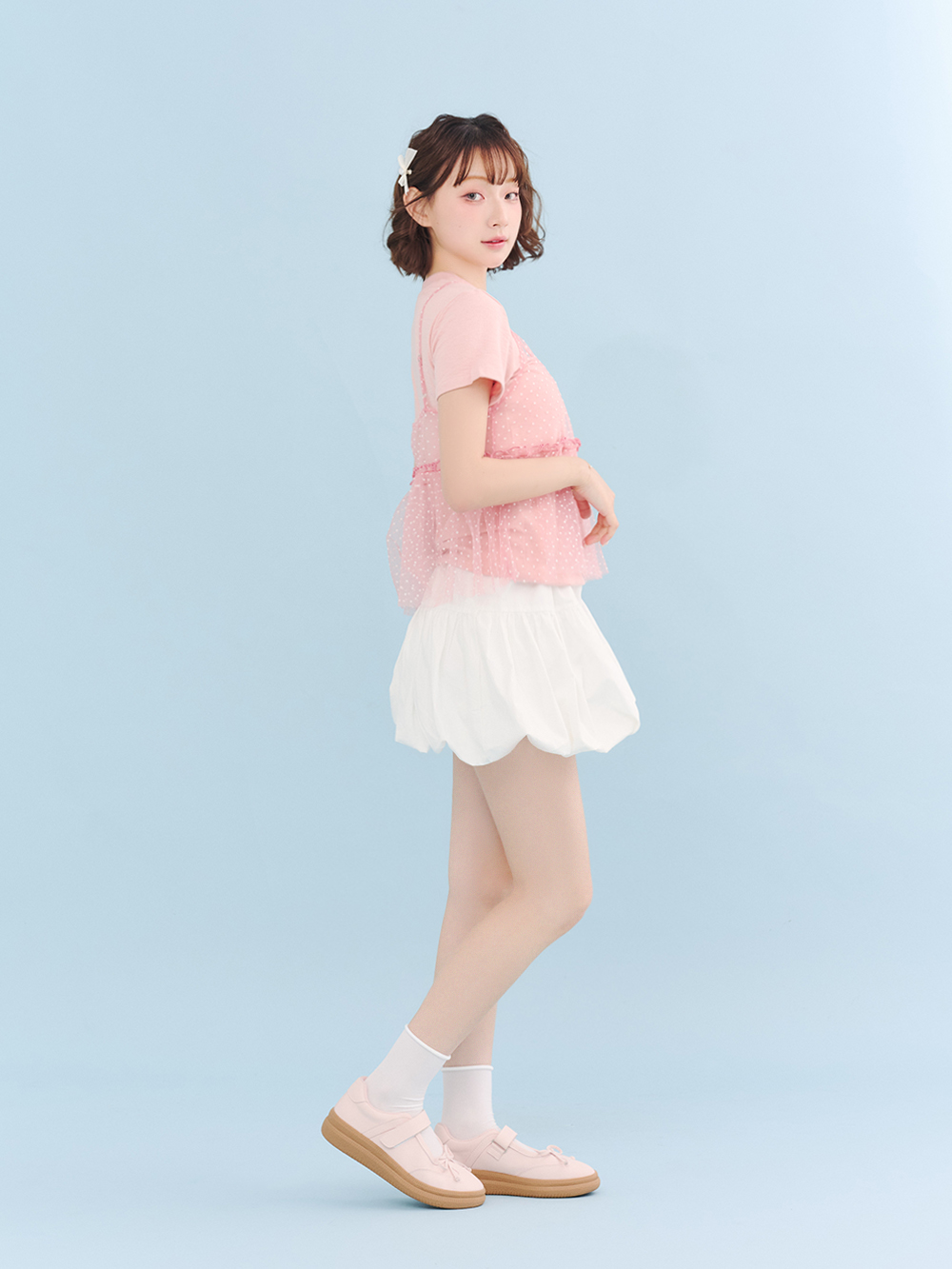 淘氣美少女加厚底機能瑪莉珍鞋 粉色