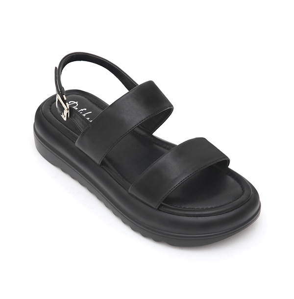 Lightweight One-Strap Sandals Black