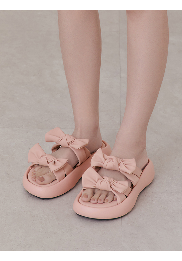 Barbie Bow Lightweight Bouncy Slides 粉