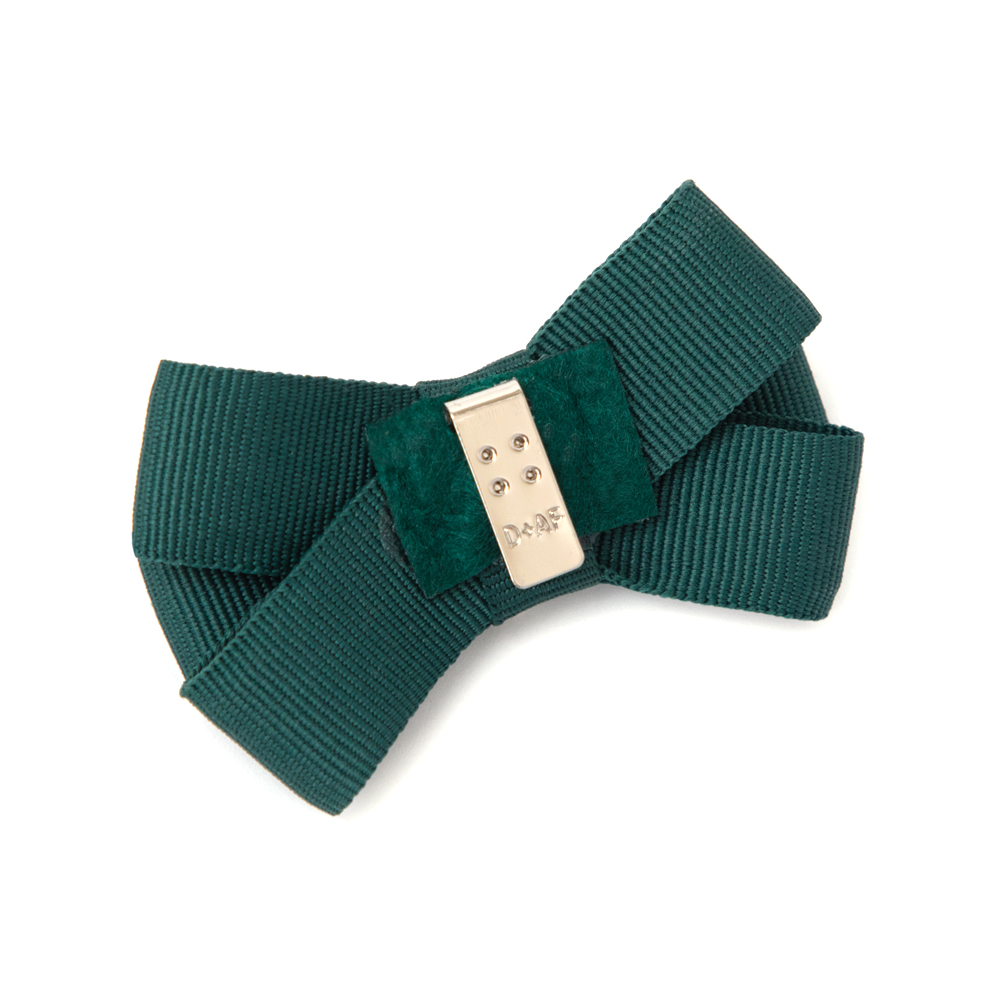 蝴蝶結活動夾 森林綠