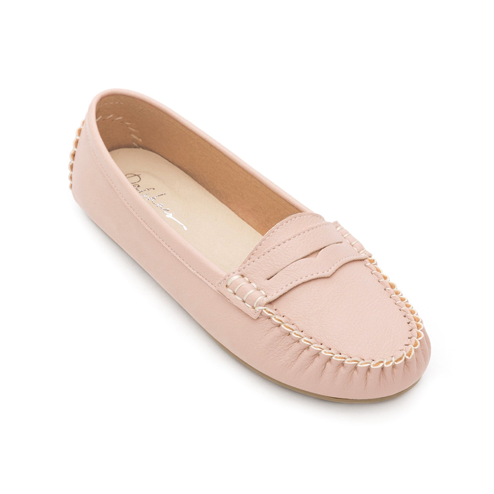 MIT Tassel Moccasin Loafers Nude pink