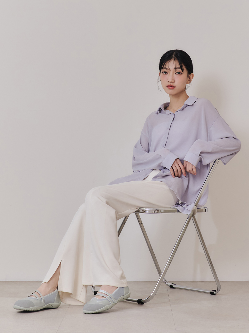 元氣女孩雙帶機能瑪莉珍鞋 銀