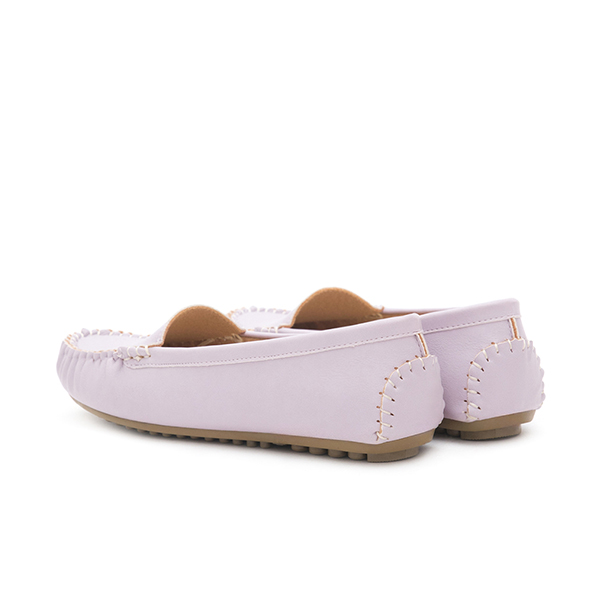 MIT Solid Moccasin Loafers Lavender