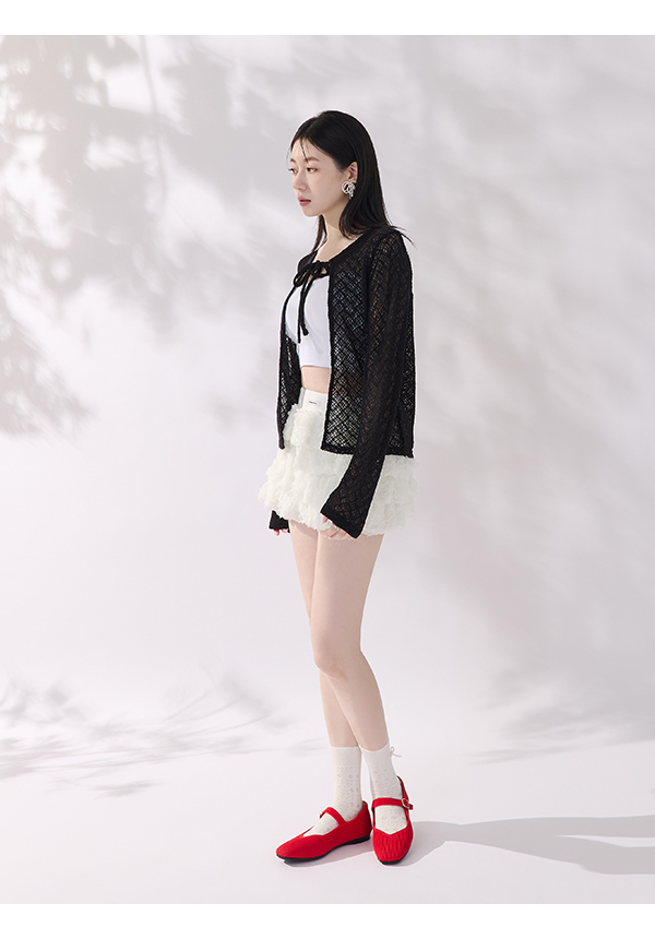 【3D零感雲織鞋】方頭瑪莉珍鞋 熱戀紅