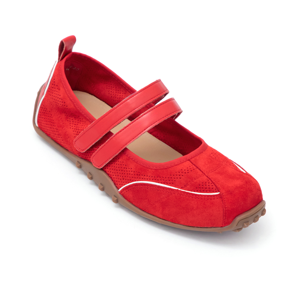 好穿Q彈雙帶機能瑪莉珍鞋 醇酒紅