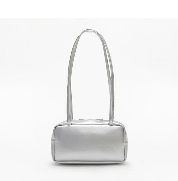 Sugar Cube Shoulder Bag Silver