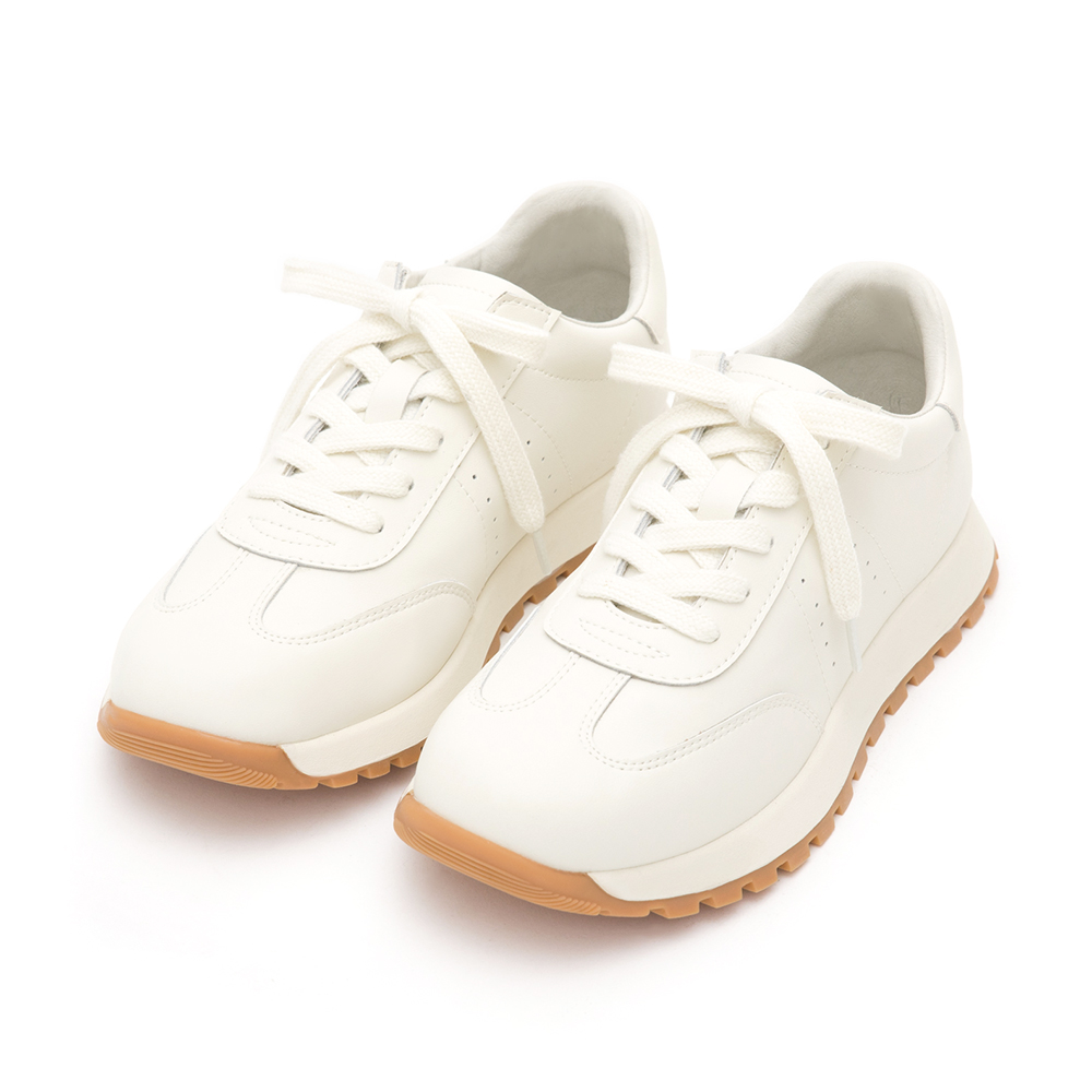 Versatile Genuine Leather Comfortable Casual Sneakers 米