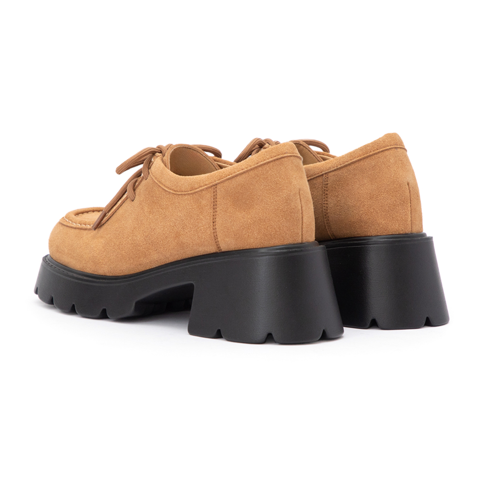 時光印記厚底輕量袋鼠鞋 駝色