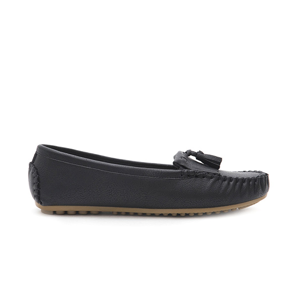 MIT Comfort Moccasin Loafers Black