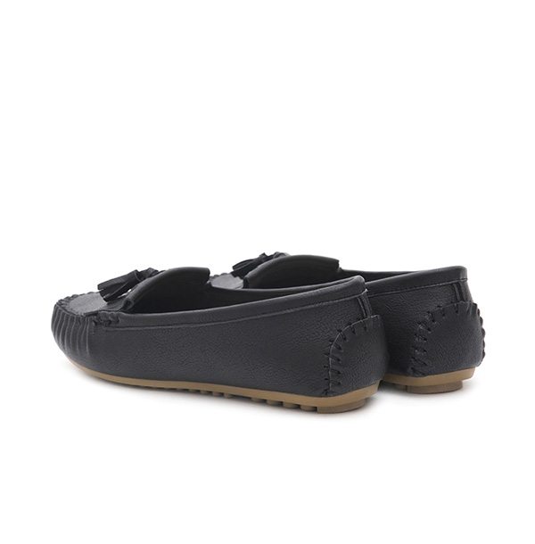 MIT Comfort Moccasin Loafers Black