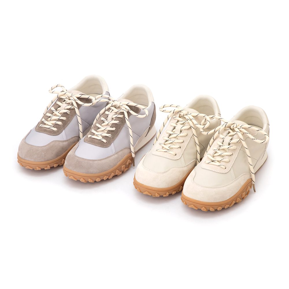  機能增高真皮阿甘休閒鞋 灰色