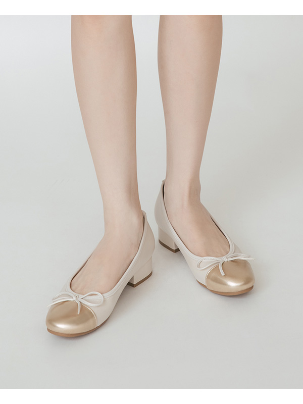 4D Cushion Patchwork Ballet Shoes Silver