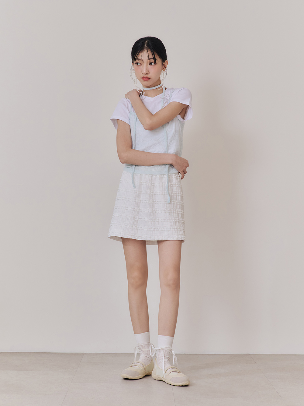 元氣女孩雙帶機能瑪莉珍鞋 白