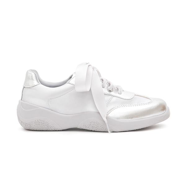 Comfy Ballet-Inspired Casual Shoes Silver