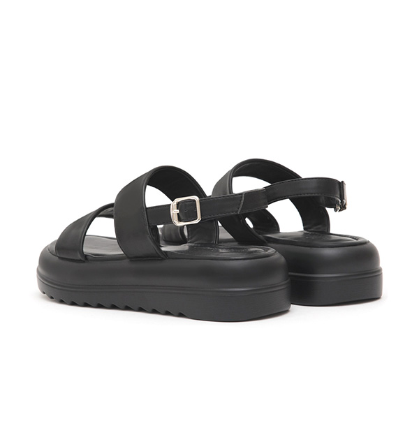 Lightweight One-Strap Sandals Black