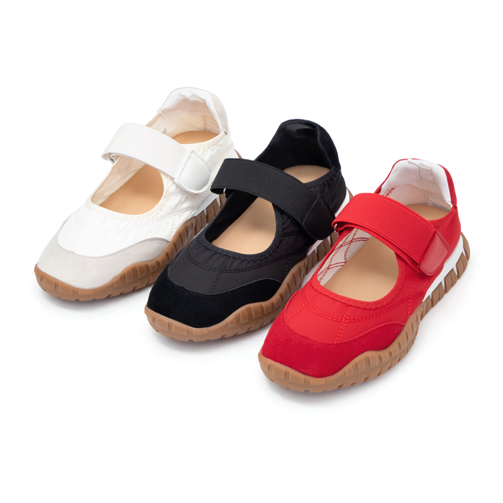 復古百搭軟Q底機能瑪莉珍鞋 醇酒紅