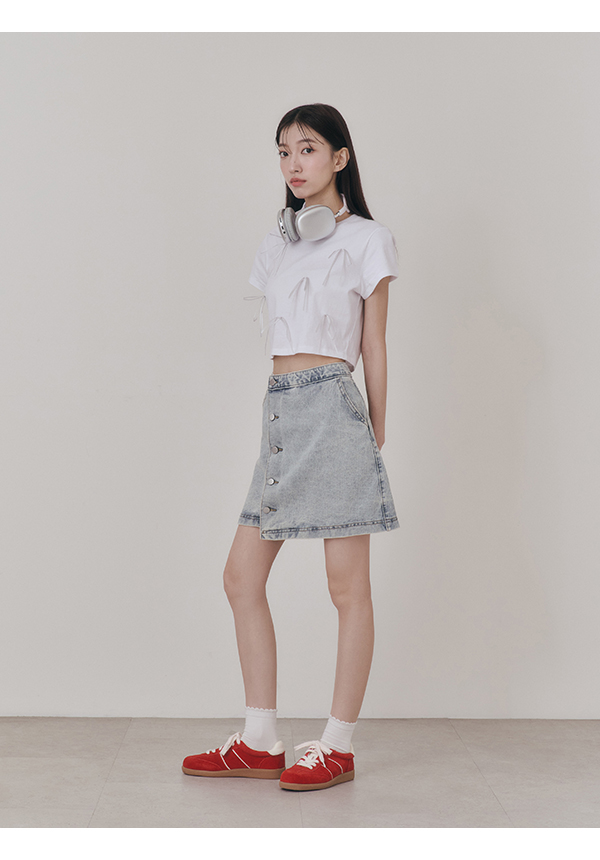 雙色鞋帶真皮復古德訓鞋 紅