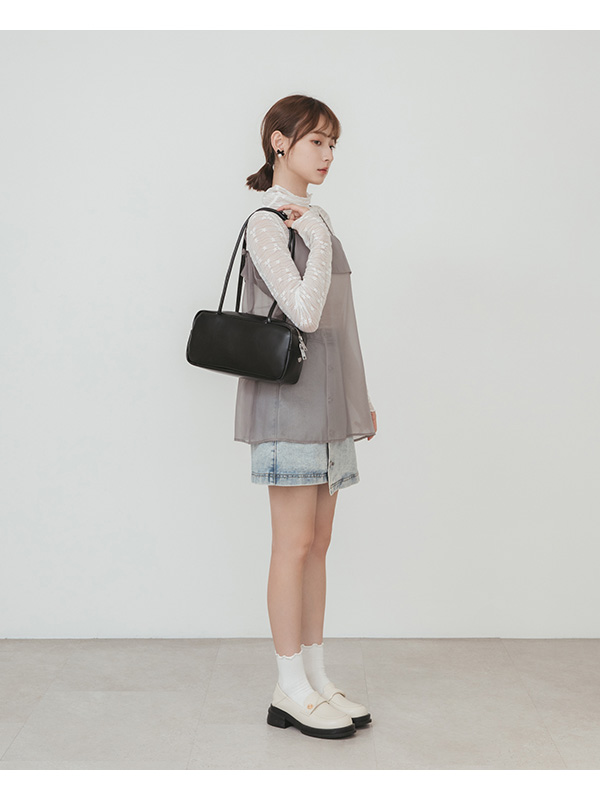 Square Shoulder Bag Black