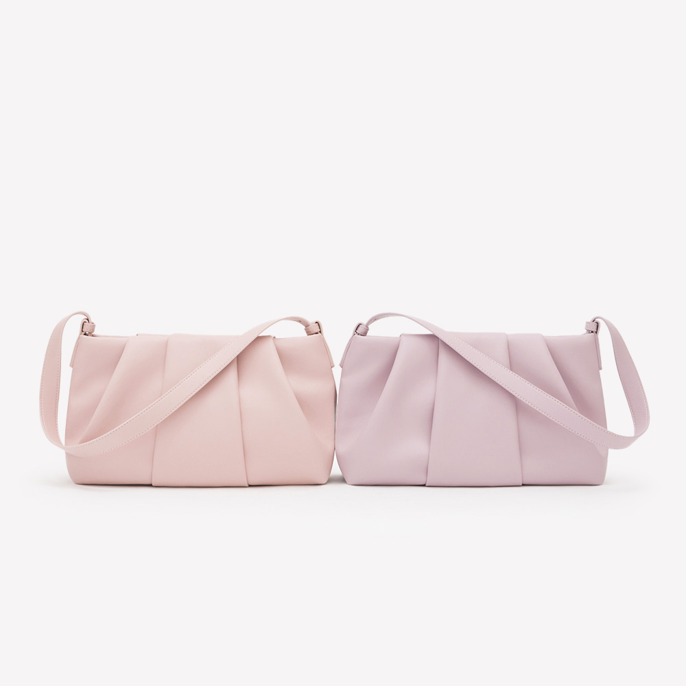 Cloud Ruched Shoulder Bag Beige