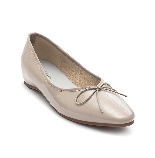 Classic Bow Ballet Flats Grey