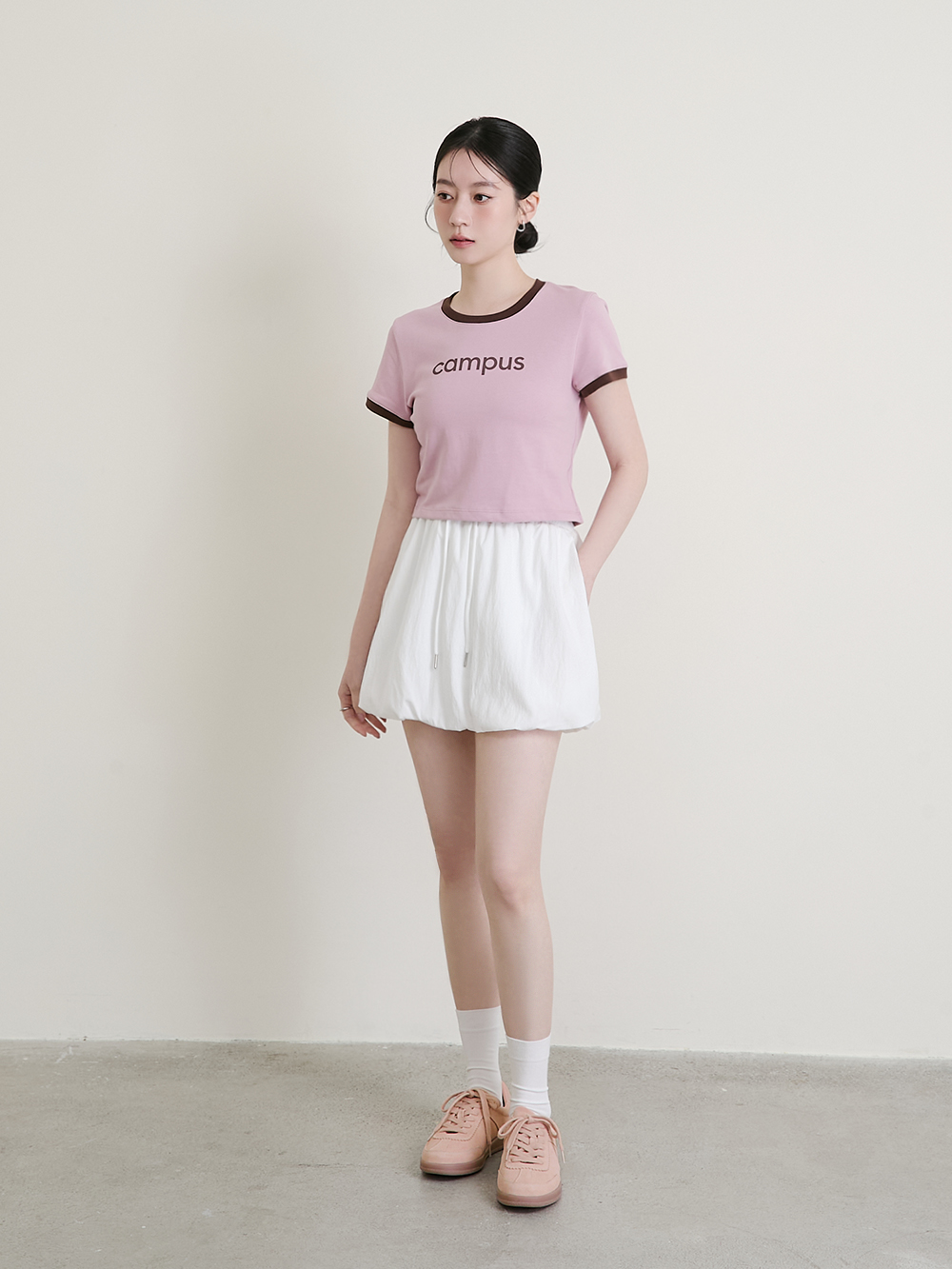 進化版2.0雙色鞋帶真皮德訓鞋 粉色