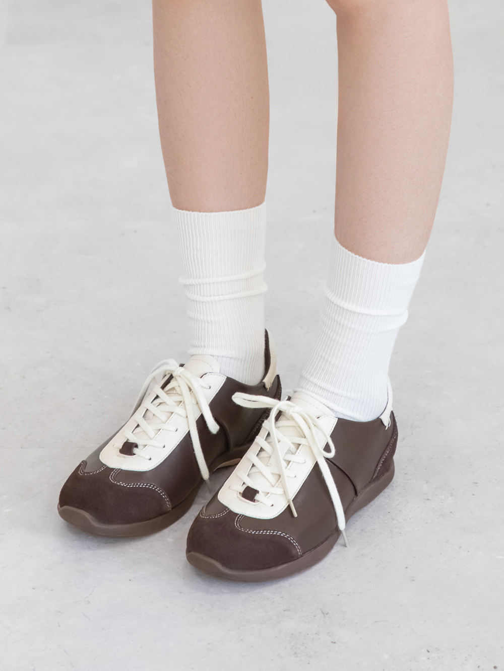都市漫遊Q感軟墊德訓鞋 咖啡色