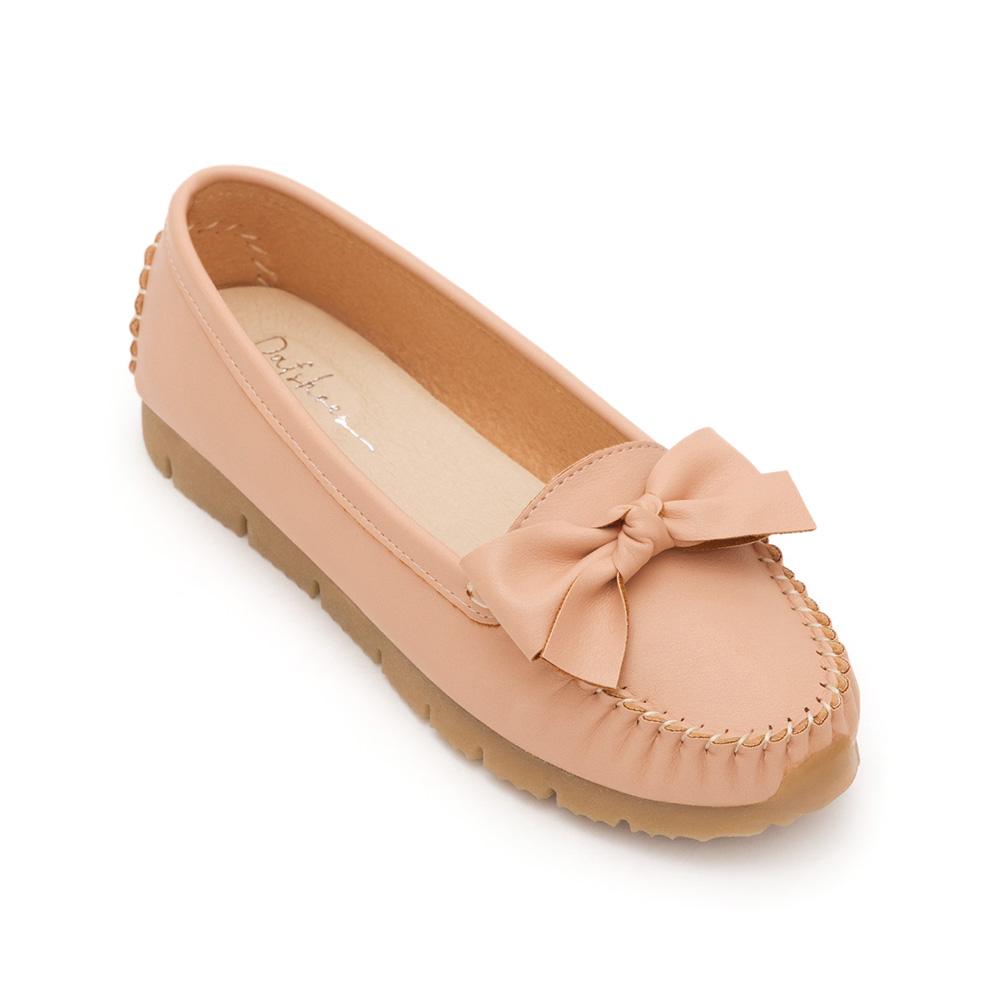 MIT Bow Platform Moccasins Pink