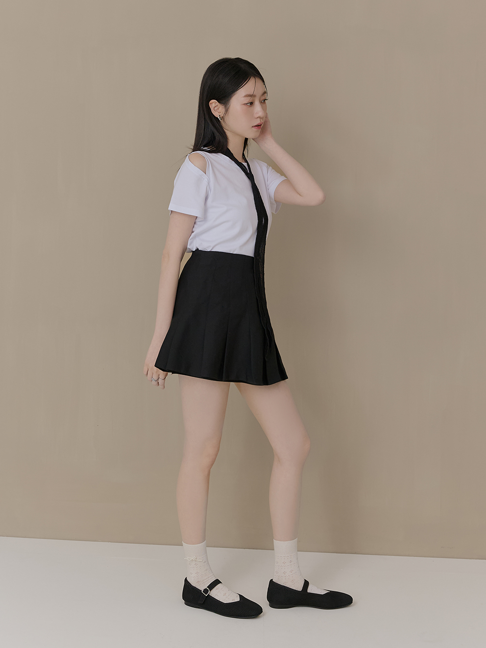 【3D零感雲織鞋】方頭瑪莉珍鞋 午夜黑