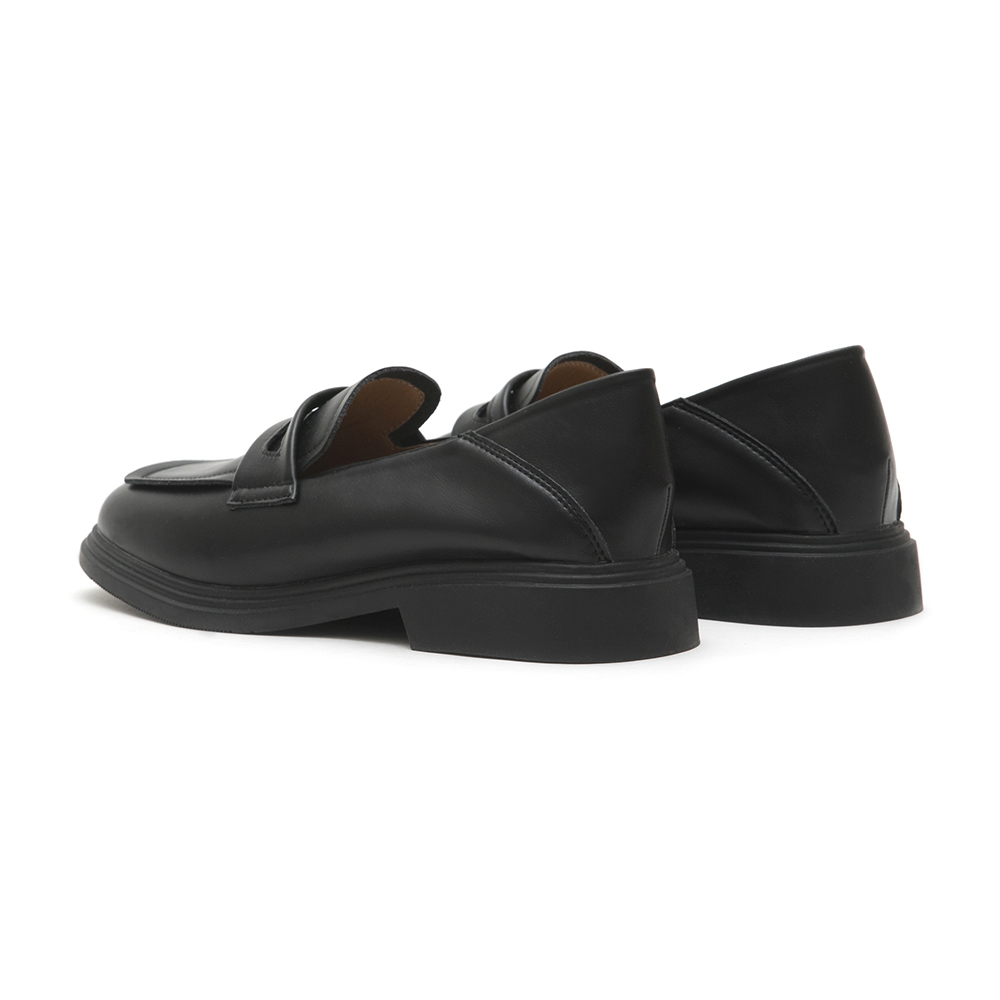 Comfy Soft Backless Loafers Black