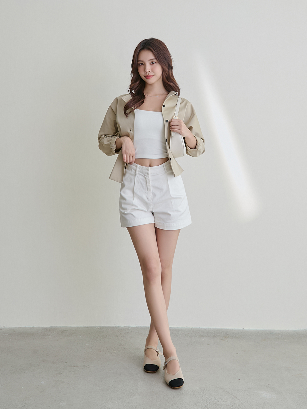 【3D零感雲織鞋】方頭瑪莉珍鞋 黑x米白