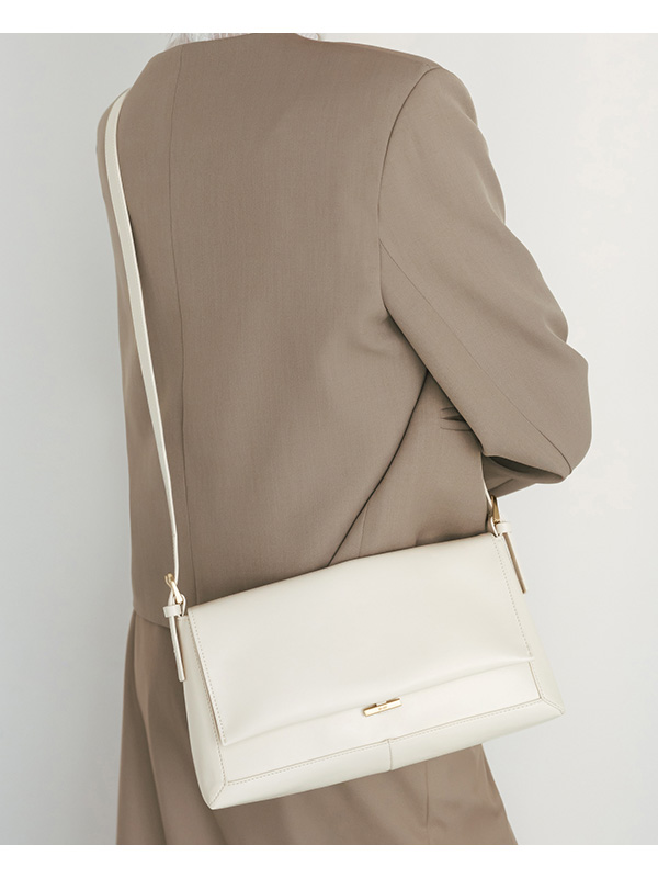 Two-Way Messenger Bag Beige