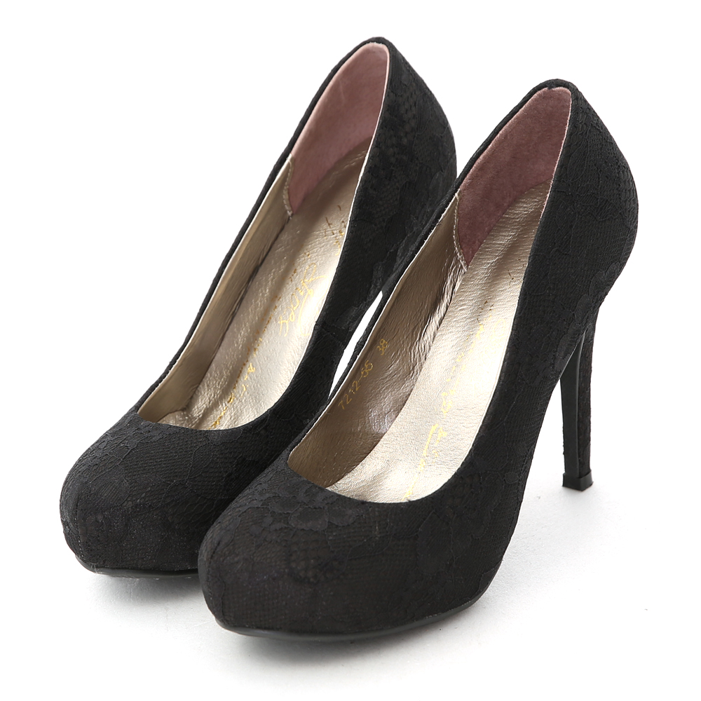 black shoe lace heels