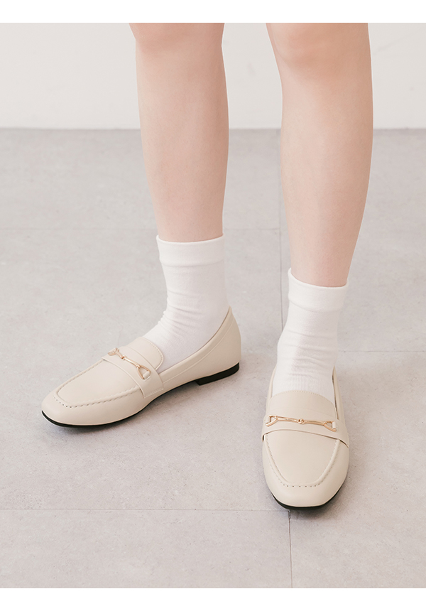 4D Cushioned Horsebit Loafers 米