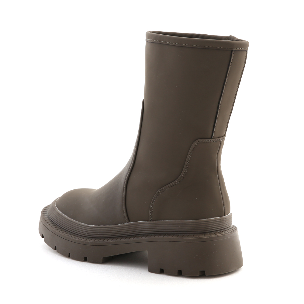 Water-Resistent Plain Boots Green